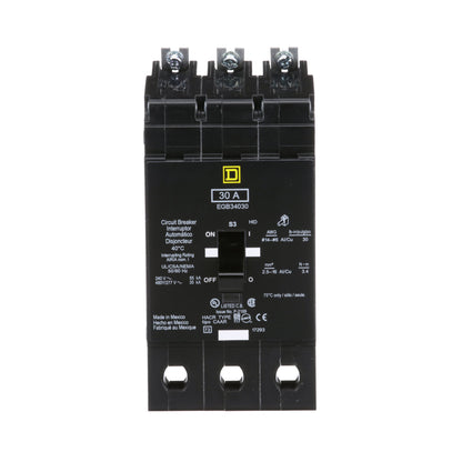 Square D EGB34030 Circuit Breaker | 480V 30A 3P 35kA@480V Bolt-On EGB Series