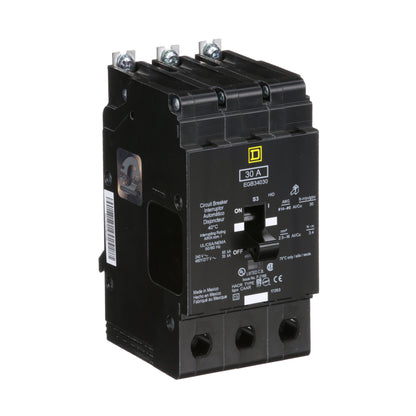 Square D EGB34030 Circuit Breaker | 480V 30A 3P 35kA@480V Bolt-On EGB Series