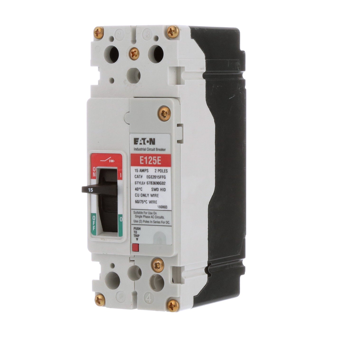 Cutler Hammer EGE2015FFG Circuit Breaker | Series G EGE 600V 15A