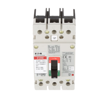 Cutler Hammer EGE3100FFG Molded Case Circuit Breaker | 600V 100A 3P 25kA@480V Bolt-On Series G