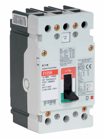 Cutler Hammer EGH3060FFG Circuit Breaker | Series G EGH 600V 60A