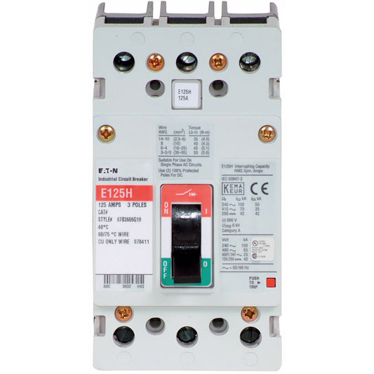 Cutler Hammer EGS3050FFB Circuit Breaker | Series G EGS 600V 50A
