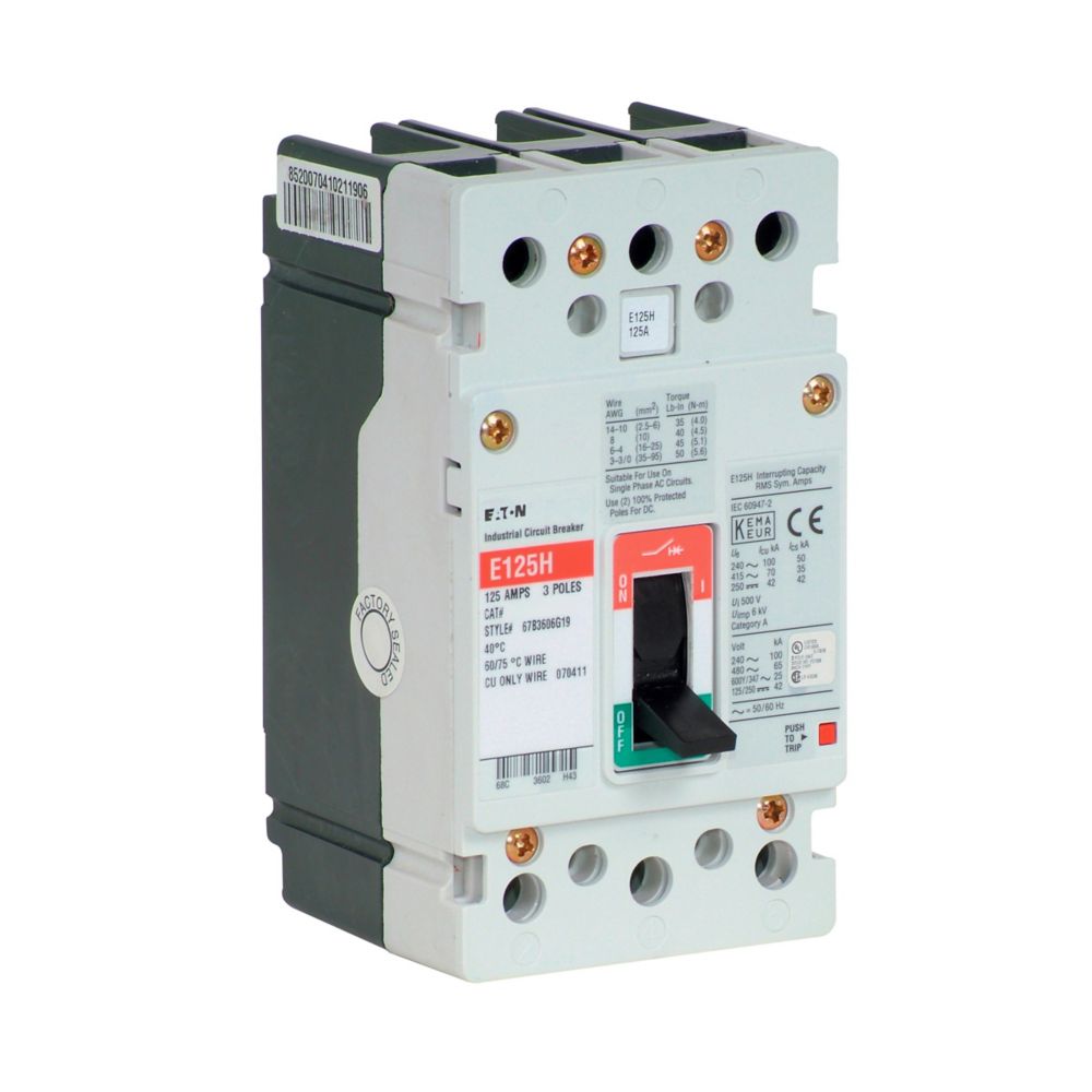 Cutler Hammer EGS3060FFG Circuit Breaker | Series G EGS 600V 60A