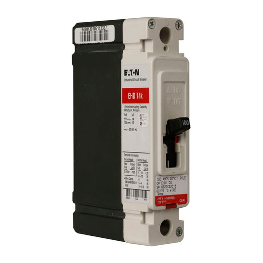 Cutler Hammer EHD1040L Circuit Breaker | 277V 40A 1P 14kA@480V Feed-Thru Series C