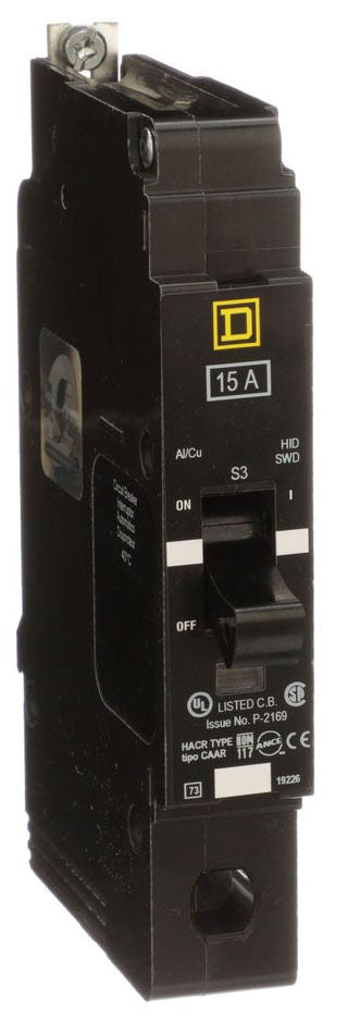 EJB14015 - Schneider Electric/ Square D Bolt-On 15 Amp 1 Pole Circuit Breaker - Essential Electric Supply