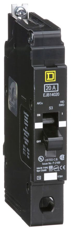EJB14020 - Schneider Electric/ Square D Bolt-On 20 Amp 1 Pole Circuit Breaker - Essential Electric Supply