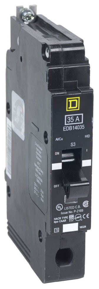 Square D EJB14040 Circuit Breaker | 277V 40A 1P 65kA@480V Bolt-On EJB Series