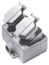 Crouse-Hinds ENR22201 Explosion-Proof Receptacle Assembly 20A 125VAC Dust-Ignitionproof Raintight