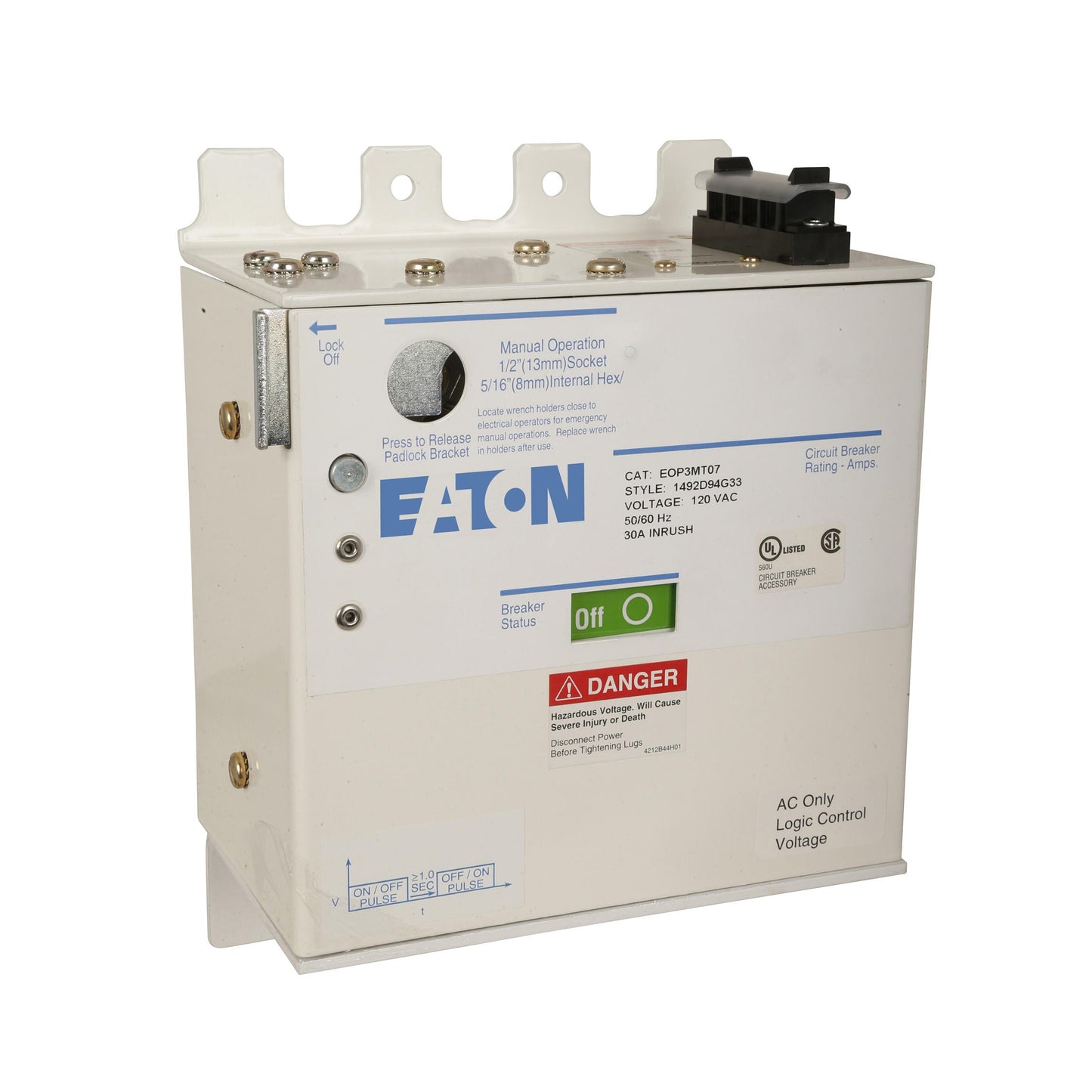 Cutler Hammer EOP3T07 Circuit Breaker Electrical Operator 120V Series C