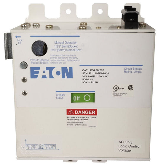 Cutler Hammer EOP3MT11 Circuit Breaker Electrical Operator 240V Series C