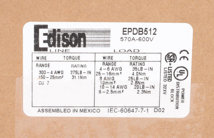 Eaton EPDB512 Fuse Block