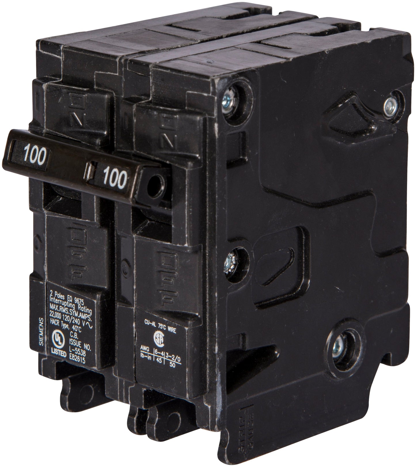 Siemens EQ8693 Circuit Breaker | 240V 150A 2P 22kA@240V Plug-In EQ Series