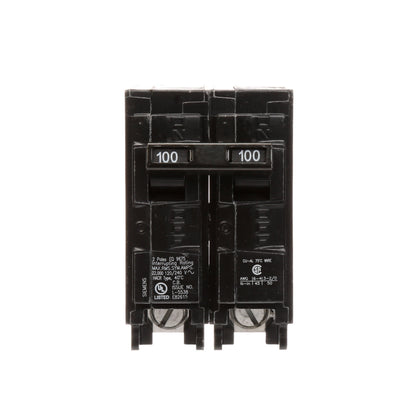 Siemens EQ9675 Circuit Breaker | 240V 100A 2P 22kA@240V Plug-In EQ Series