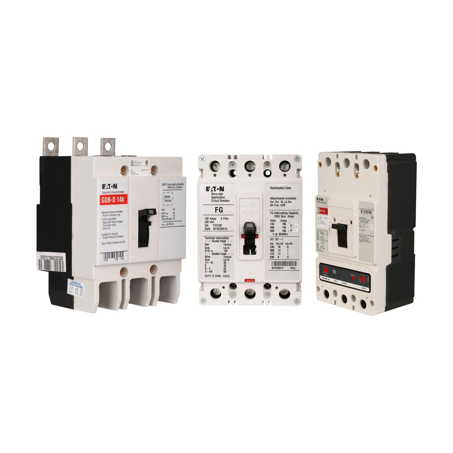 CNDC312T76W - Cutler Hammer Bolt-On 600V 1200A 3 pole circuit breaker 100kA@480V - Essential Electric Supply