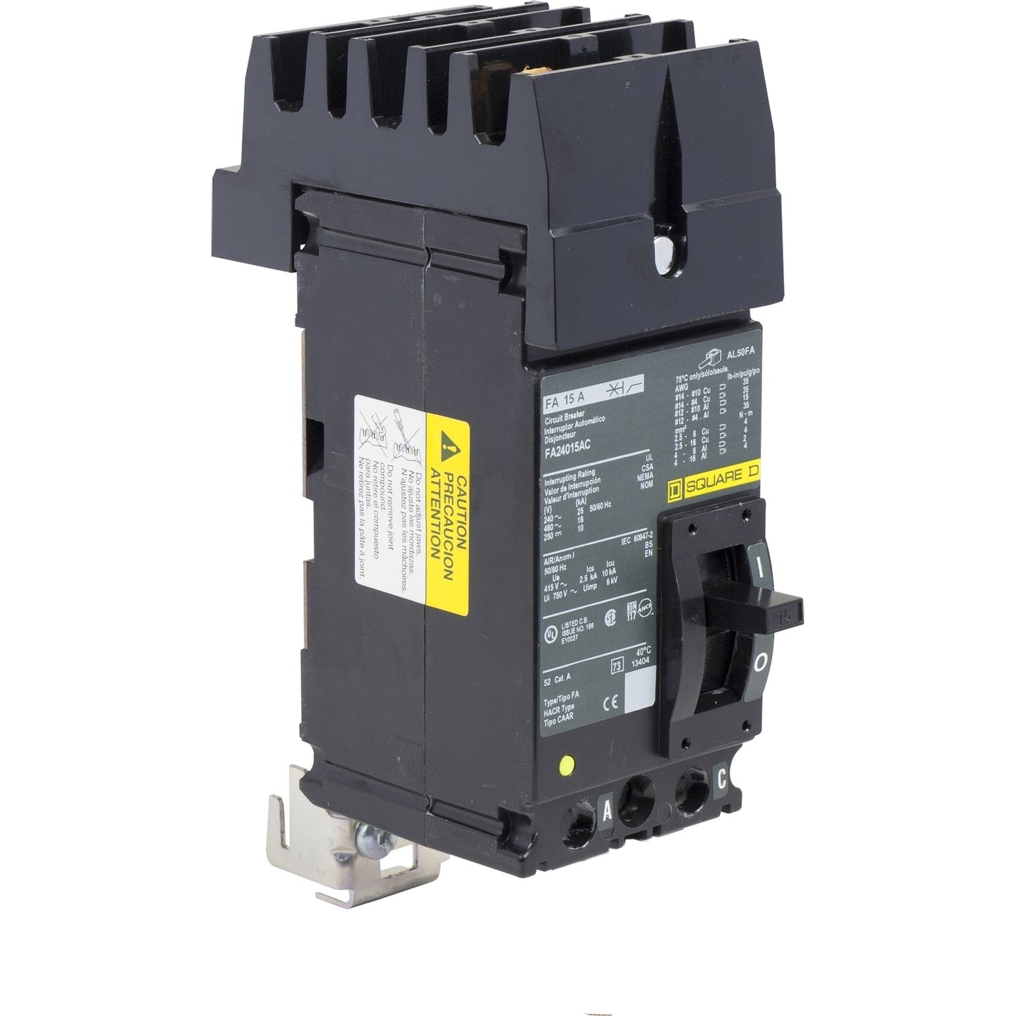 Square D FA24015AC Circuit Breaker | 480V 15A 2P 18kA@480V I-Line