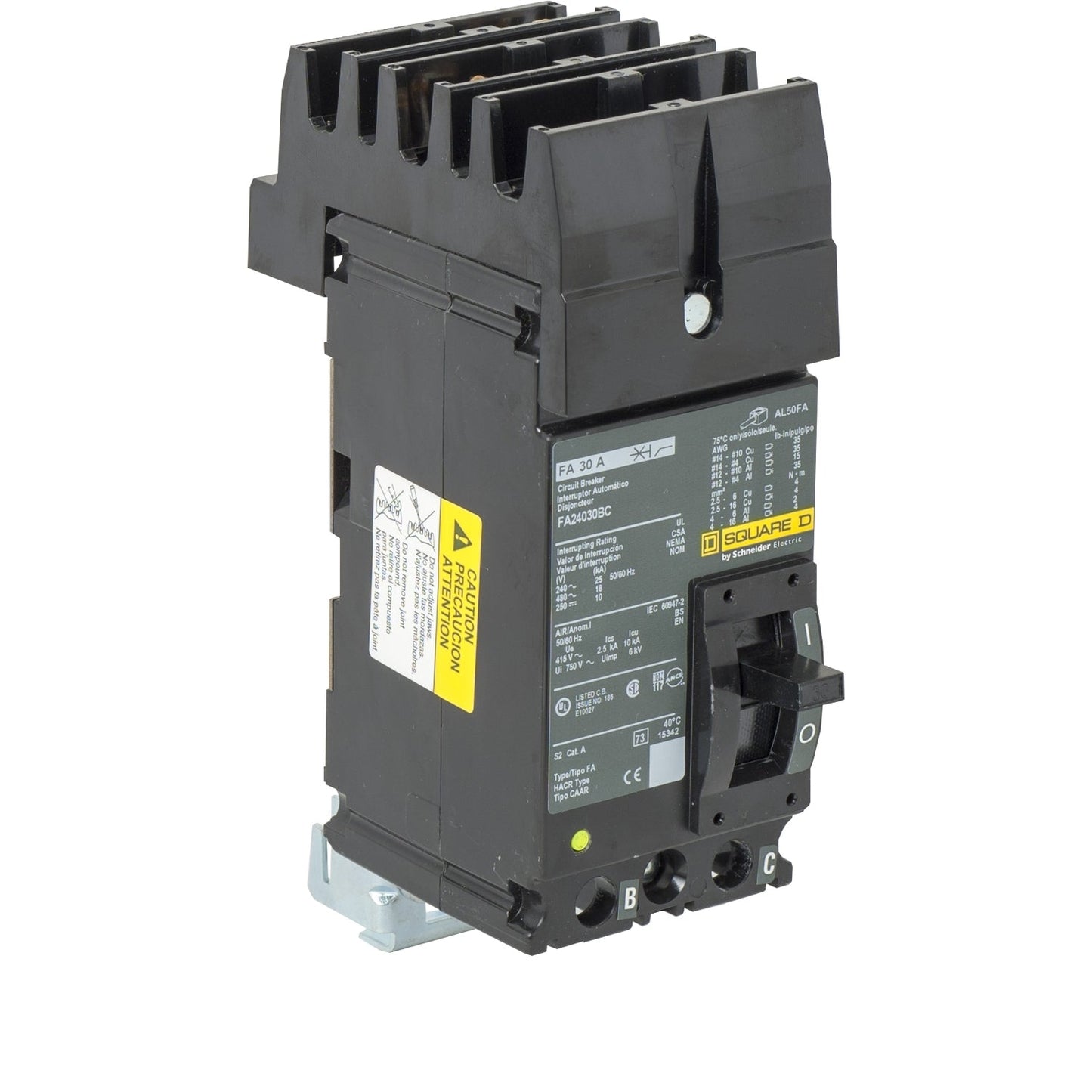 Square D FA24030BC Circuit Breaker | 480V 30A 2P 18kA@480V I-Line