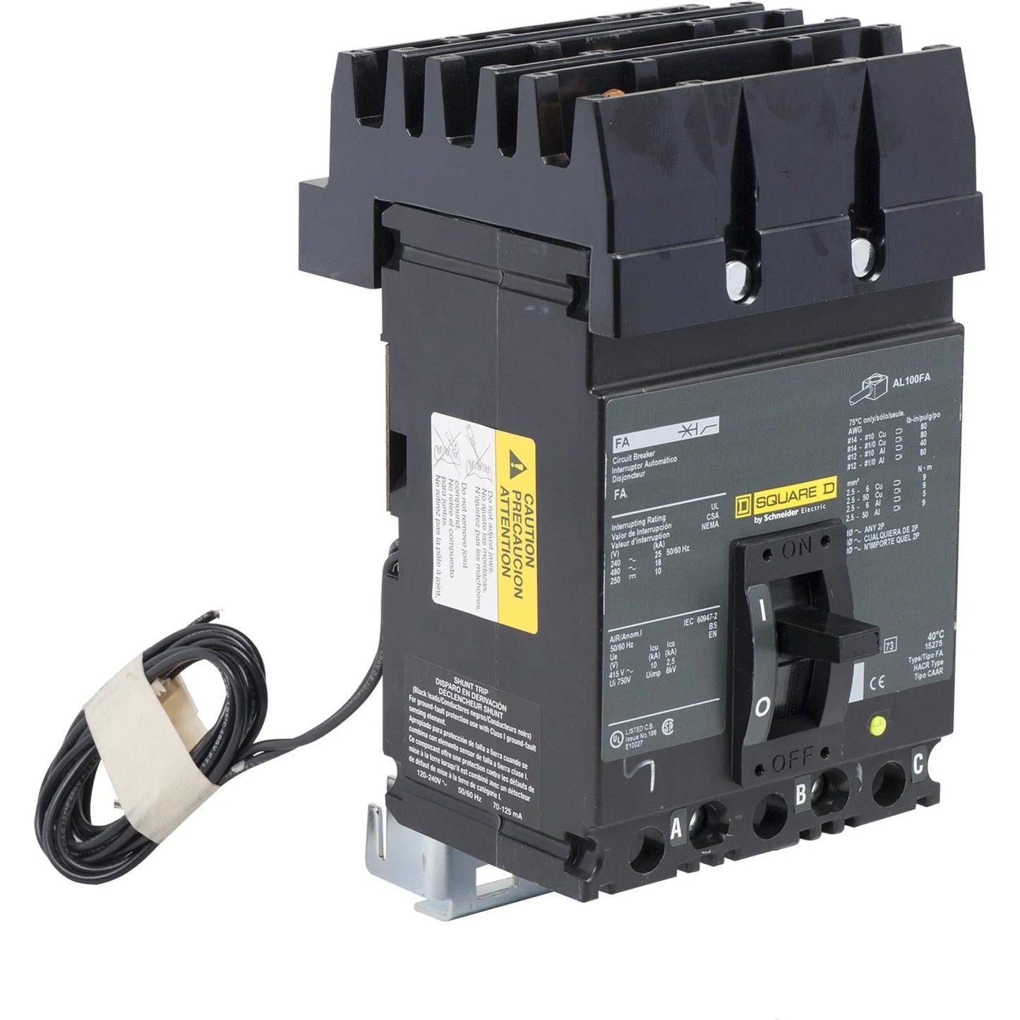 Square D FA34080CBA1021 Circuit Breaker | 480V 80A 3P 18kA@480V I-Line