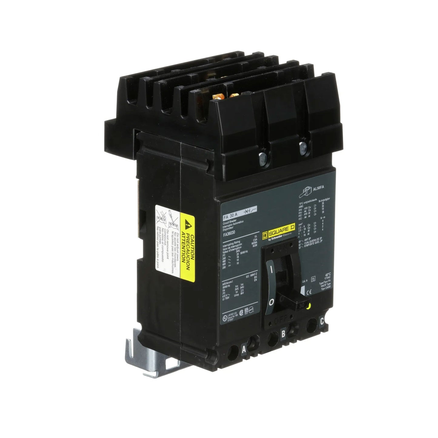Square D FA36030 Circuit Breaker | 600V 30A 3P 18kA@480V I-Line