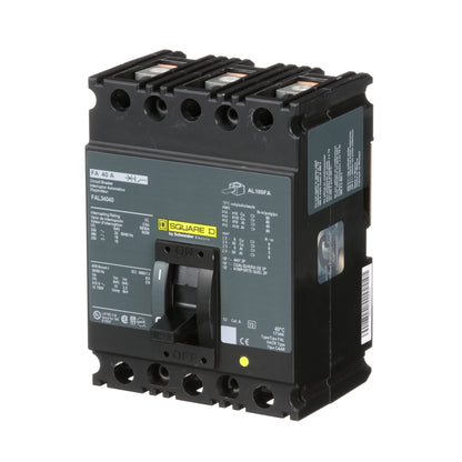 Square D FAL34040 Circuit Breaker | 480V 40A 3P 18kA@480V Feed-Thru FAL Series