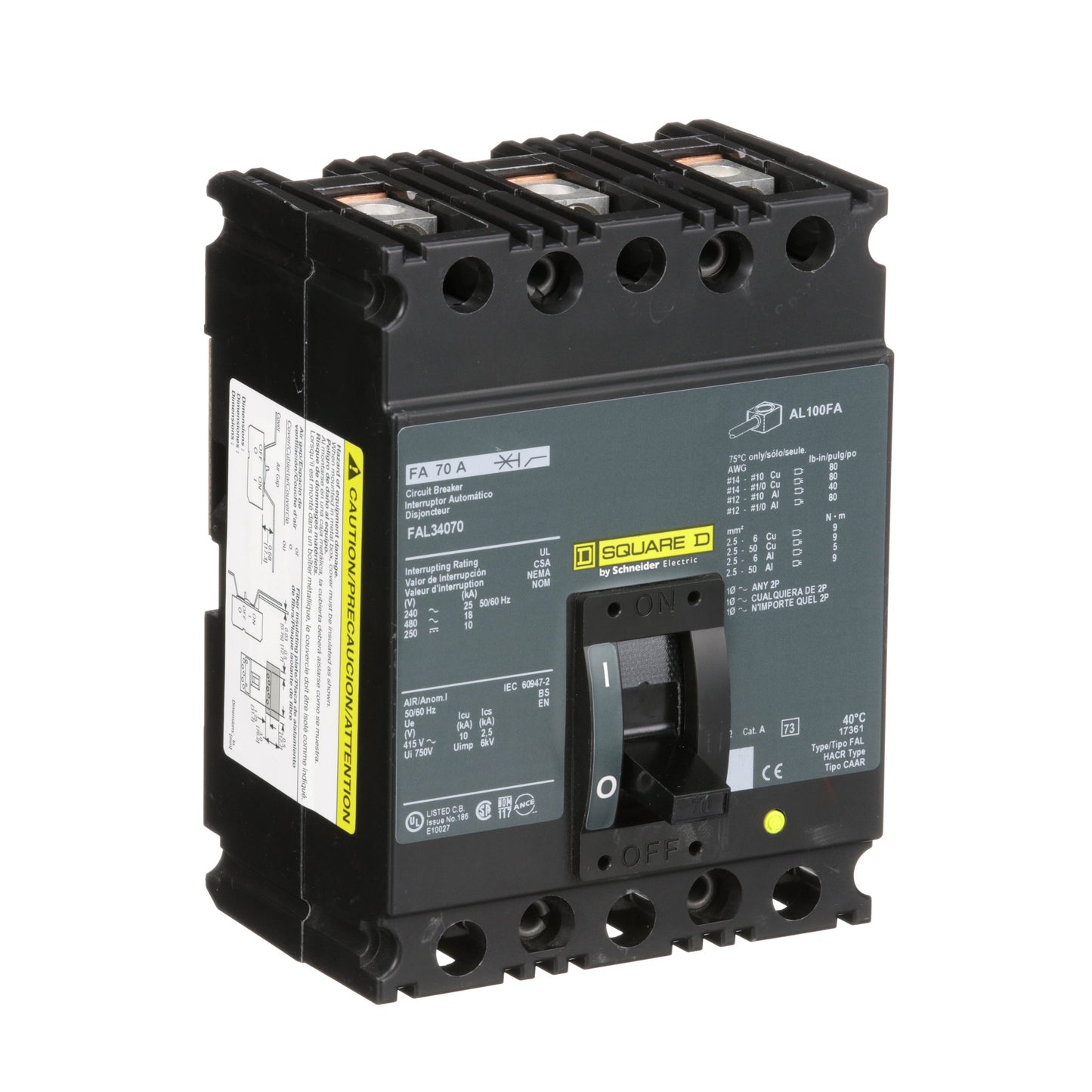 Square D FAL34070 Circuit Breaker | FAL Series FAL 480V 70A