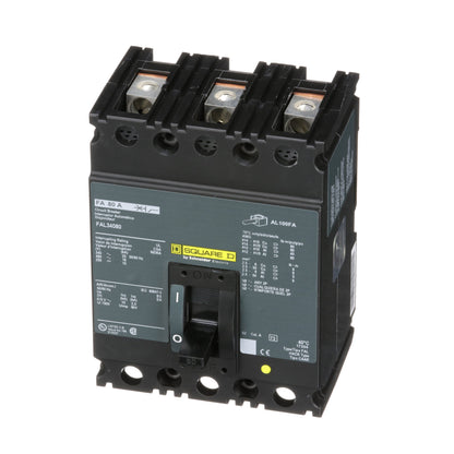 Square D FAL34080 Circuit Breaker | 480V 80A 3P 18kA@480V Feed-Thru FAL Series