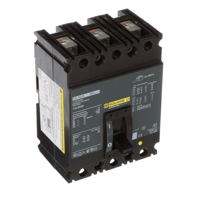 Square D FAL36050 Circuit Breaker | 600V 50A 3P 18kA@480V Feed-Thru FAL Series