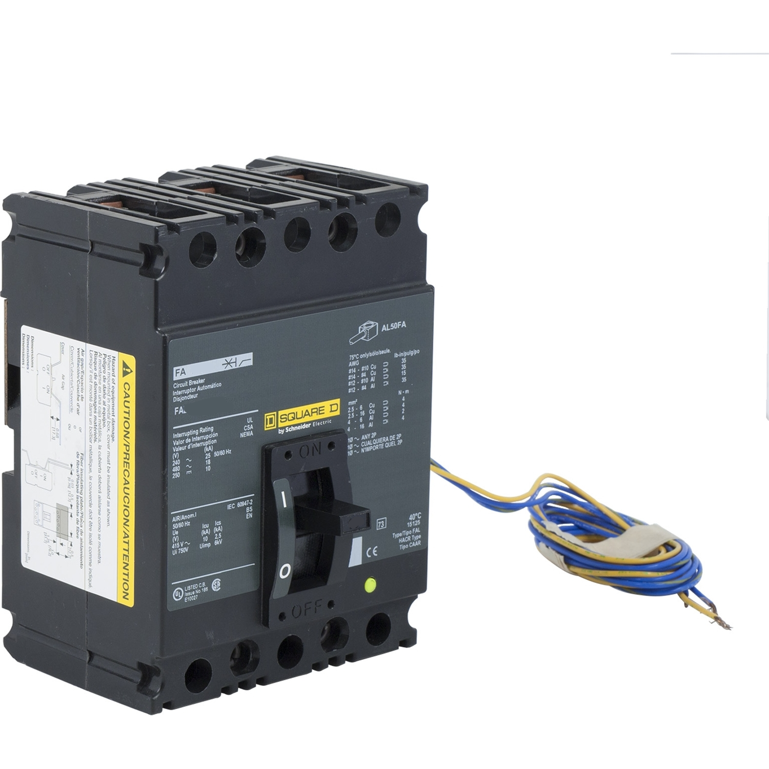 FAL360301212 Square D Molded Case Circuit Breaker FAL Series 30A 600V - Essential Electric Supply