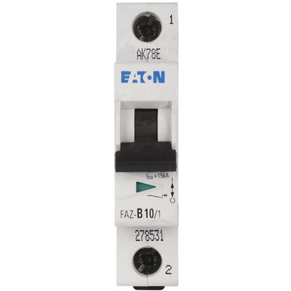 Eaton FAZ-B8/1-NA Circuit Breaker | 480V 8A 1P 10kA@277/480V Feed-Thru FAZ Series