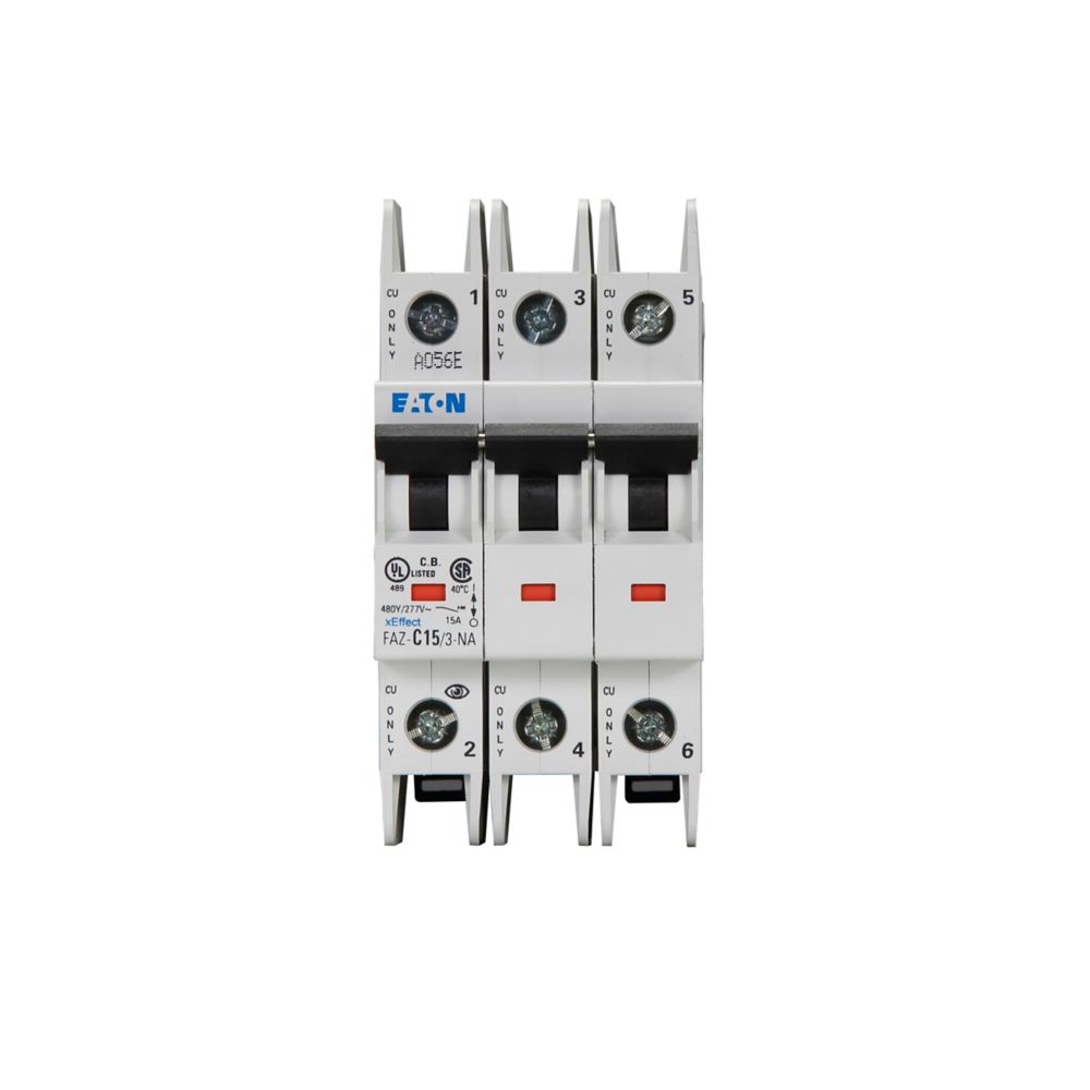 Eaton FAZ-C15/3-NA Circuit Breaker | FAZ Series FAZ-NA 5V 15A