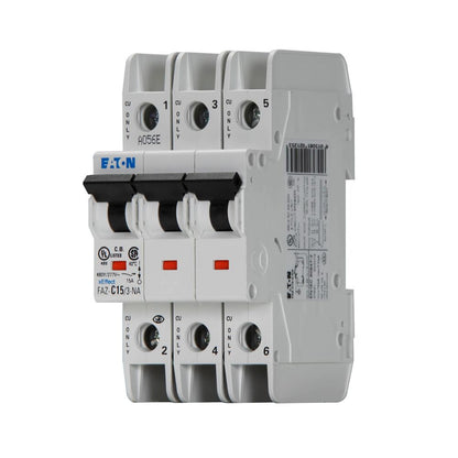 Eaton FAZ-C15/3-NA Circuit Breaker | FAZ Series FAZ-NA 5V 15A
