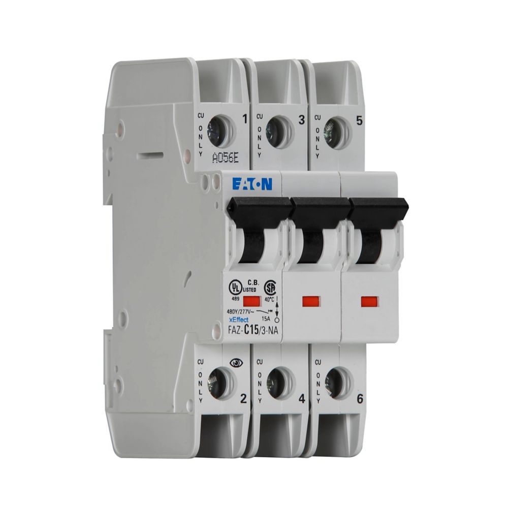 Eaton FAZ-C15/3-NA Circuit Breaker | FAZ Series FAZ-NA 5V 15A