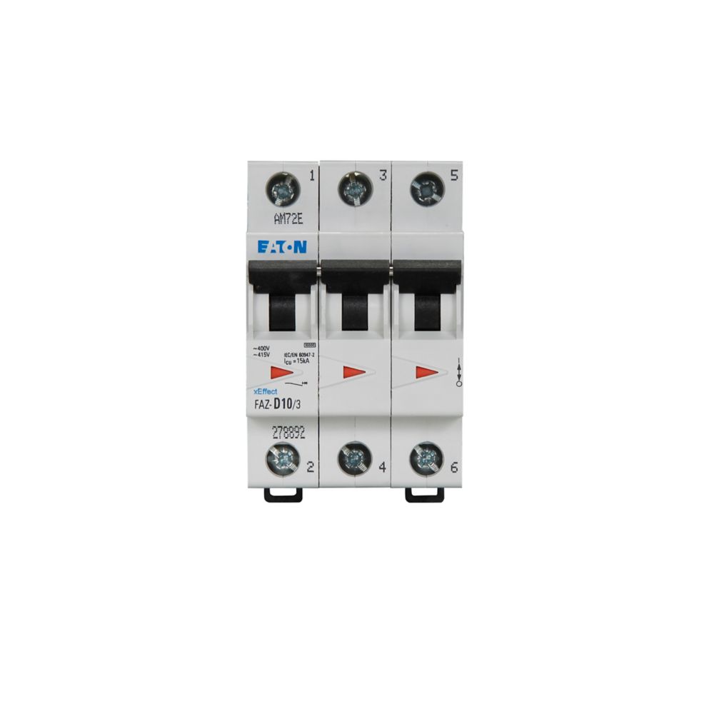 Eaton FAZ-D10/3 Circuit Breaker | FAZ Series FAZ 5V 10A
