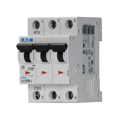 Eaton FAZ-D10/3 Circuit Breaker | FAZ Series FAZ 5V 10A