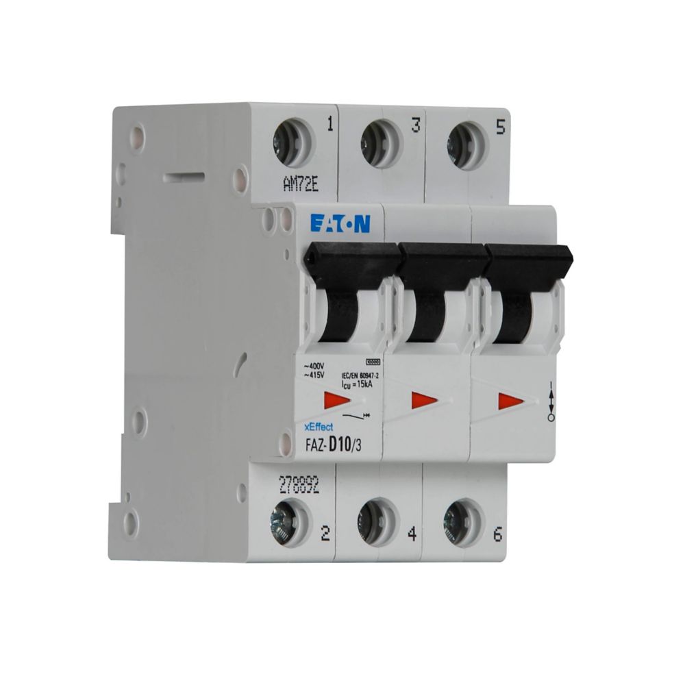 Eaton FAZ-D10/3 Circuit Breaker | FAZ Series FAZ 5V 10A
