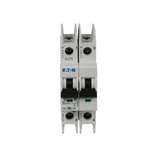 Eaton FAZ-D4/2 Circuit Breaker | 480V 4A 2P 10kA@277/480V Feed-Thru FAZ Series