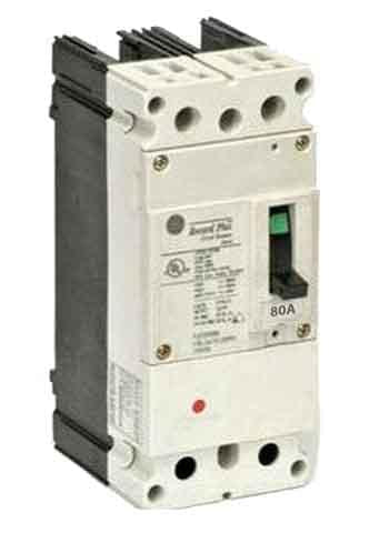General Electric FBN26TE080RV Circuit Breaker | 600V 80A 2P 65kA@480V Bolt-On Record Plus