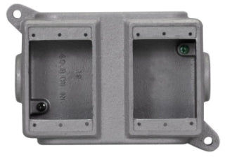 Crouse-Hinds FD029 Cast device box | Two-Gang Feraloy Iron Alloy 10-Entry FD Series