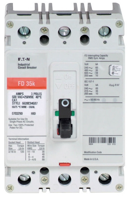 Westinghouse FD3080 Circuit Breaker | Series C FD 600V 80A