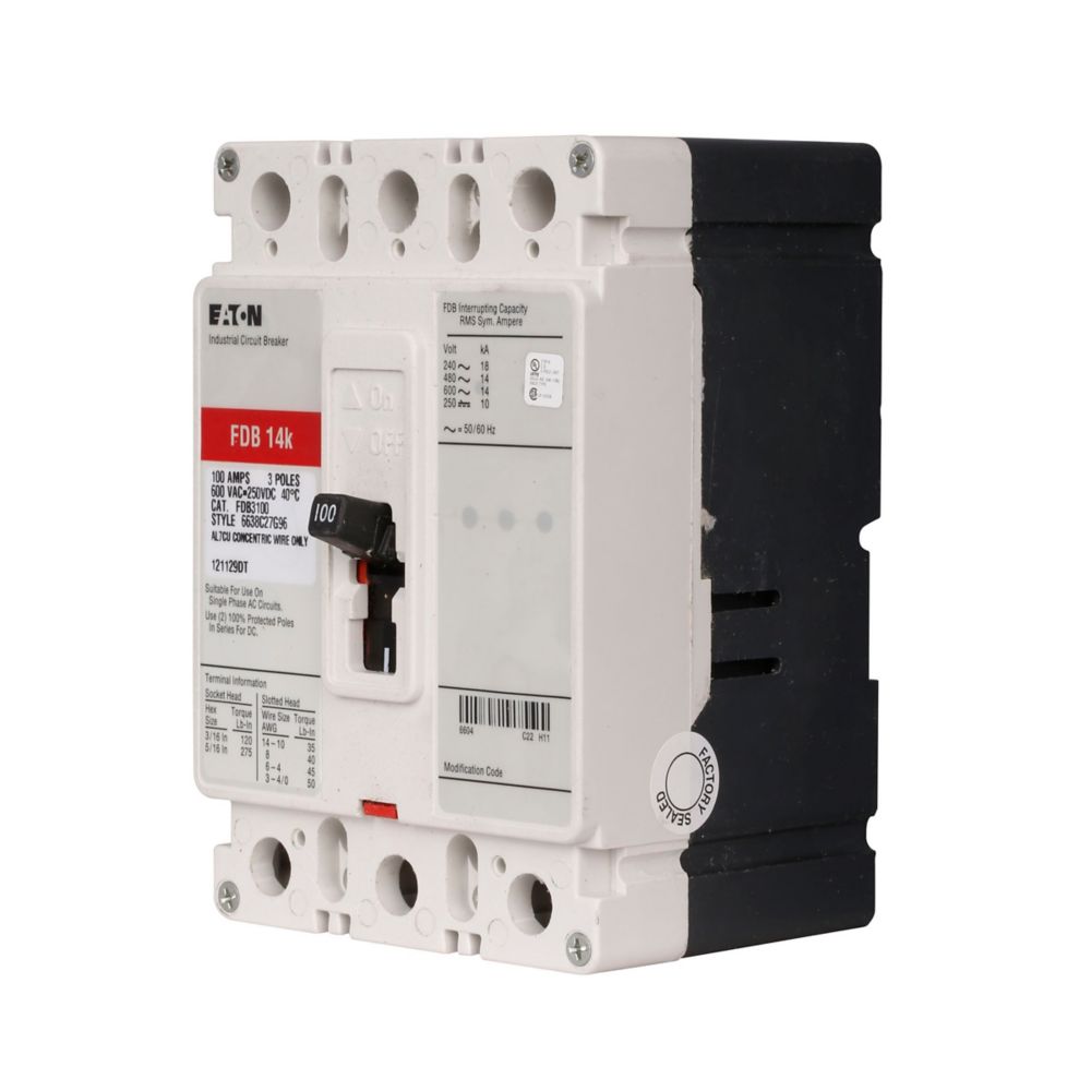 Eaton Cutler Hammer FDB3100S | 4.13 in x 6 in