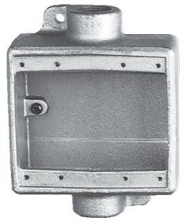 Crouse-Hinds FDC32 Fittings | Deep 2-Gang C-Shaped 1" Entry Feraloy Iron Alloy FDC