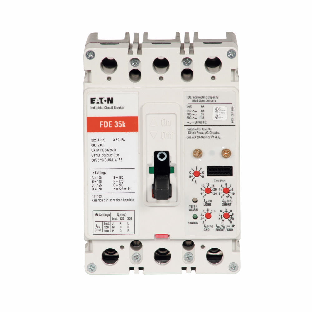 FDE322536 - Cutler Hammer Bolt-On 225 Amp 3 Pole Circuit Breaker - Essential Electric Supply