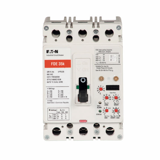 FDE322536 - Cutler Hammer Bolt-On 225 Amp 3 Pole Circuit Breaker - Essential Electric Supply