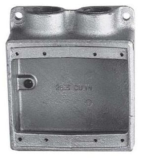 Crouse-Hinds FDS222 Condulet Device Box Deep Two-Gang 3/4" NPT Outlet