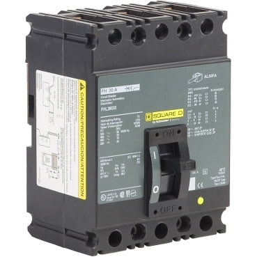 FHL3603015M - Square D Feed-Thru 600V 30A 3 pole circuit breaker 25kA@480V - Essential Electric Supply