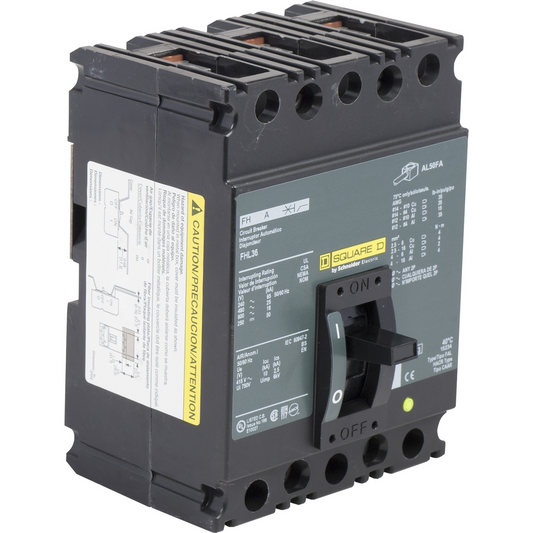 FHL3610016DC2315 Square D Molded Case Circuit Breaker FHL Series 100A 600V - Essential Electric Supply