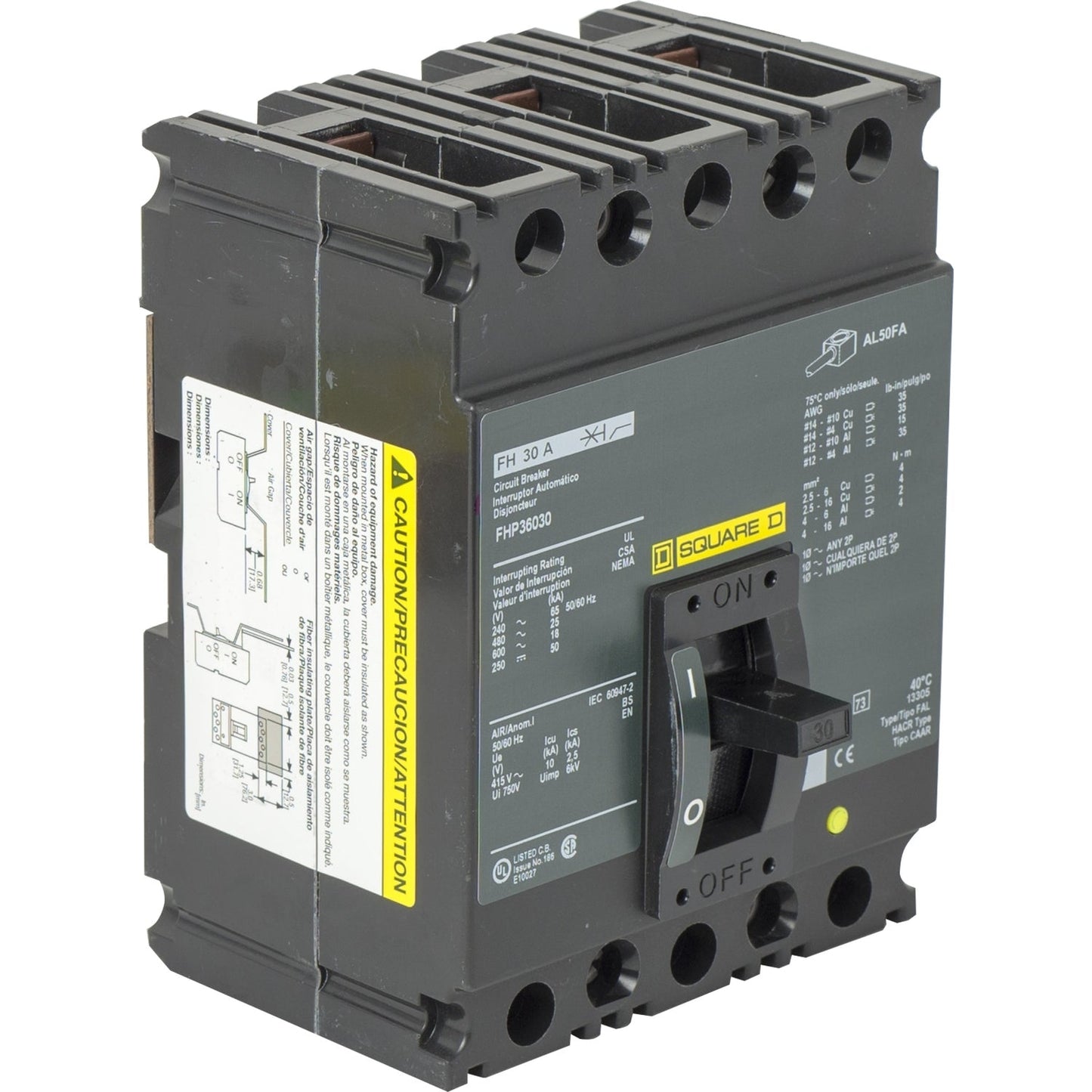 FHP36030 Square D Molded Case Circuit Breaker FHP Series 30A 600V - Essential Electric Supply