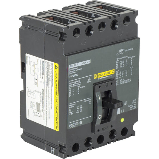 FHP36060 Square D Molded Case Circuit Breaker FHP Series 60A 600V - Essential Electric Supply