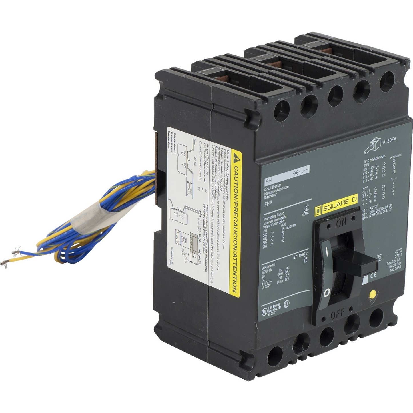 FHP360901021 Square D Molded Case Circuit Breaker FHP Series 90A 600V - Essential Electric Supply