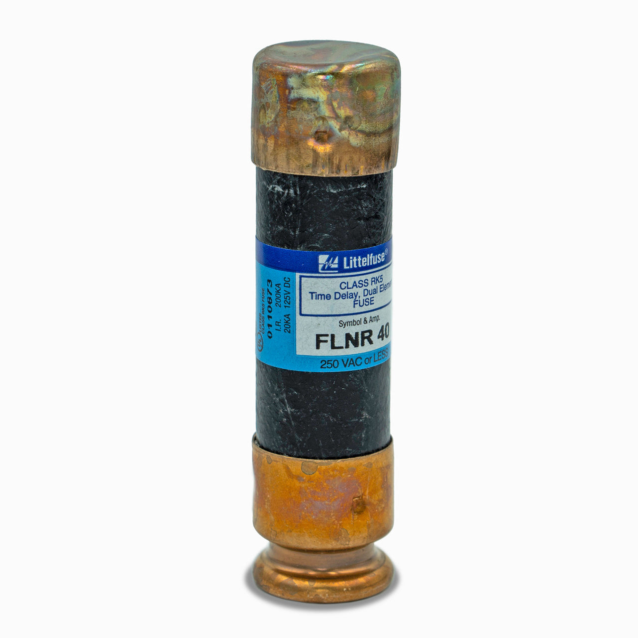 Littelfuse FLNR040 Fuse | FLNR Series - UL Class RK5 Dual-Element Time-Delay Fuses FLNR Series - UL Class RK5 Dual-Element Time-Delay Fuses 250V 40A