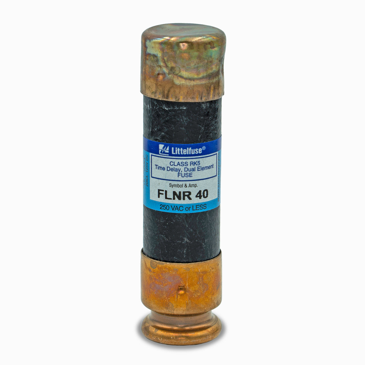 Littelfuse FLNR040 Fuse | FLNR Series - UL Class RK5 Dual-Element Time-Delay Fuses FLNR Series - UL Class RK5 Dual-Element Time-Delay Fuses 250V 40A